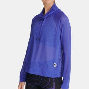 Sport Mesh Funnel-Neck Top